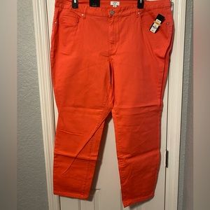 Coral Skinny Pants
